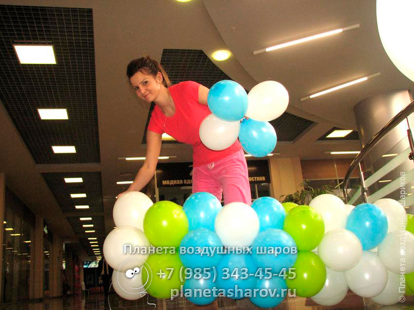 Фигура из воздушных шаров Украшение шарами на открытие магазина